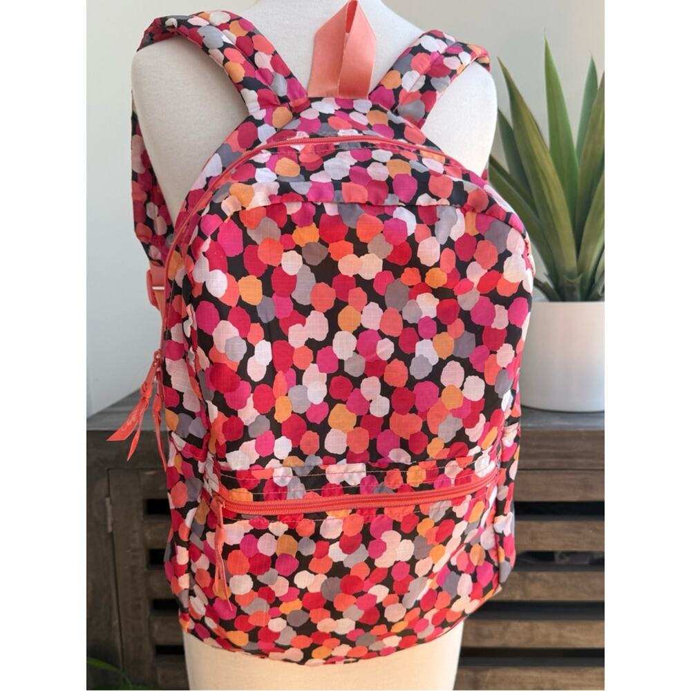 Vera Bradley Lighten Up Just Right Backpack Pixie Confetti Pink + Lanyard ID - Picture 2 of 16